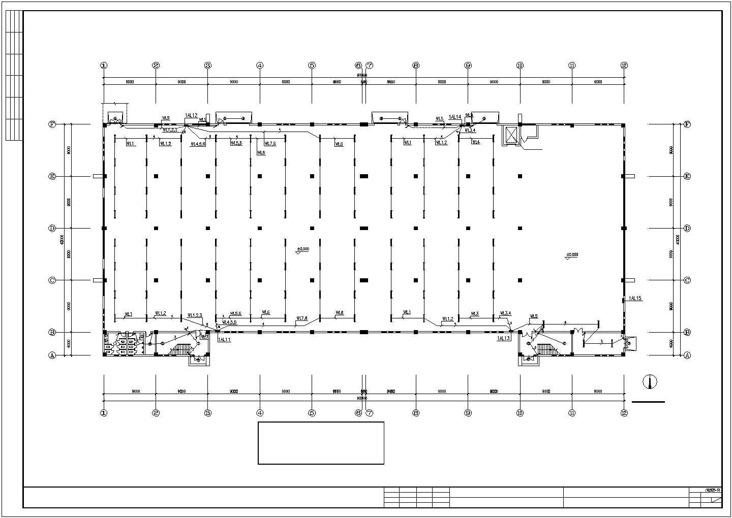 2层10米工业厂房电气施工图设计