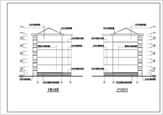 焦作市吉祥花园小区5层砖混结构住宅楼建筑设计CAD图纸（含闷顶层）_图1