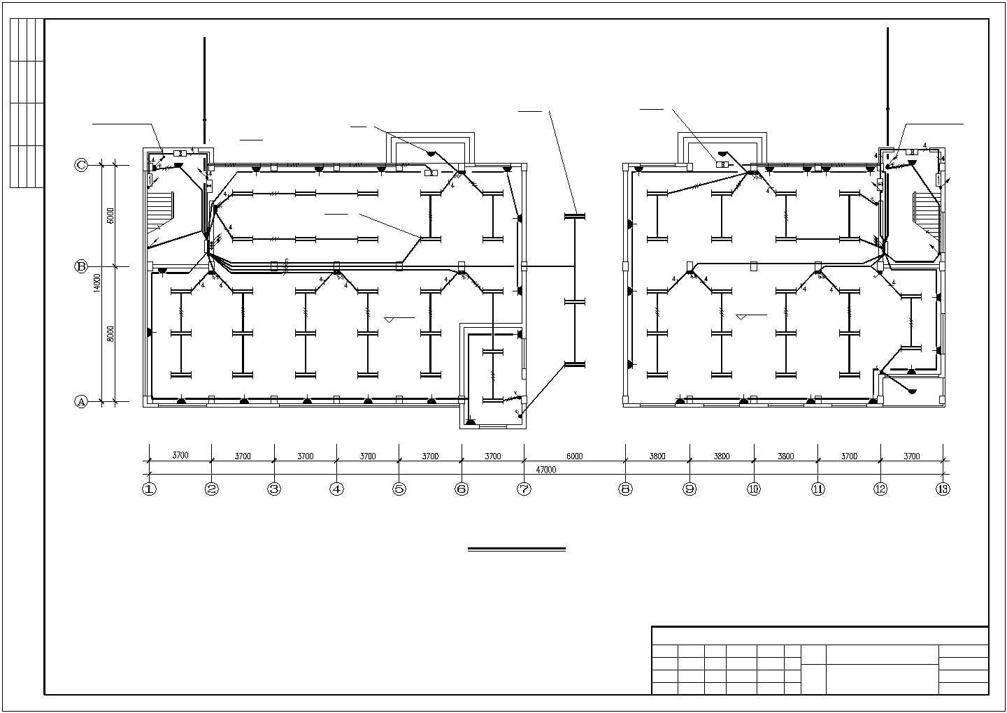某2层工艺厂房电气施工设计图