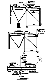 某板与网架及土建的构造节点设计cad图，含三个方案设计-图一