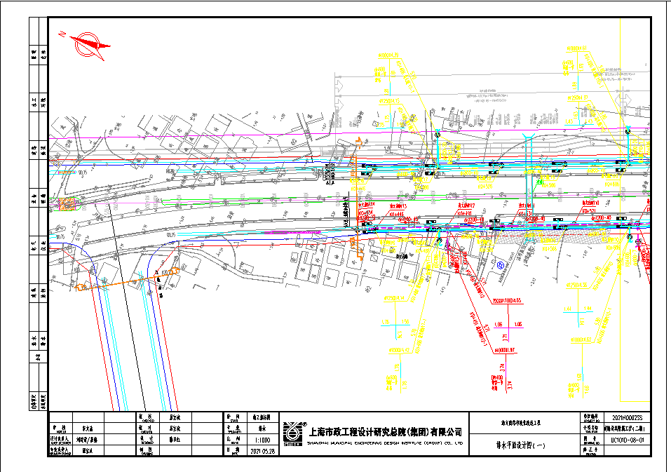 海文南路排水工程设计平面图