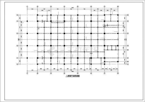 长59.8米 宽28.8米 5层框架住宅楼结构施工图-图一