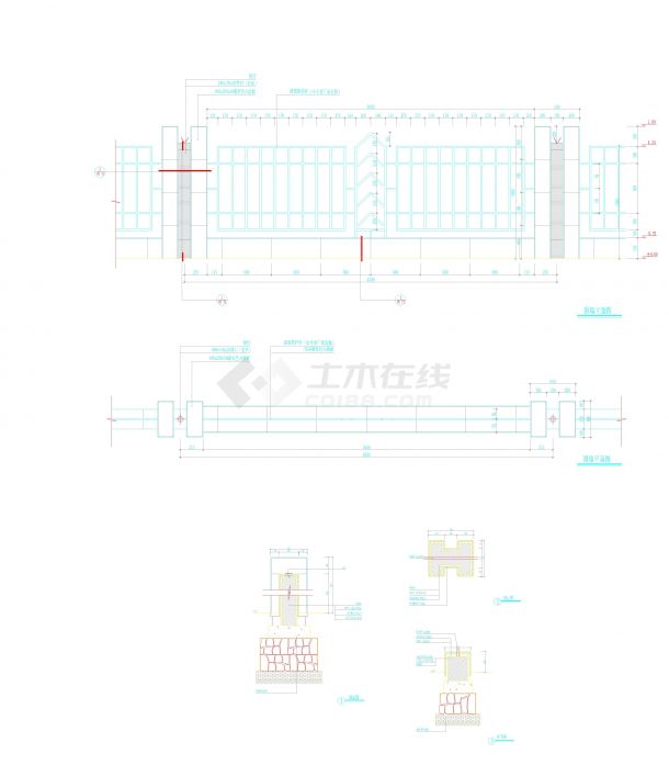 F010315组栏杆+围墙CAD图块资料合集.dwg-图一