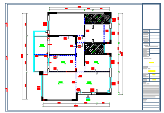 某欧式四房住宅装修设计cad施工图带效果图-图二