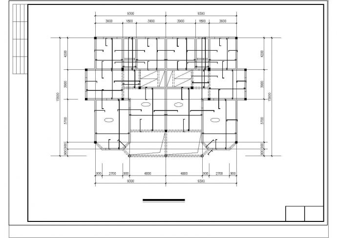 某小区联体别墅结构施工设计图纸_图1