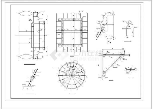 某电厂烟囱CAD规划参考图-图一