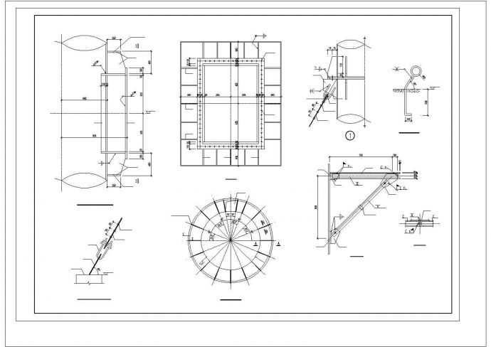某电厂烟囱CAD规划参考图_图1
