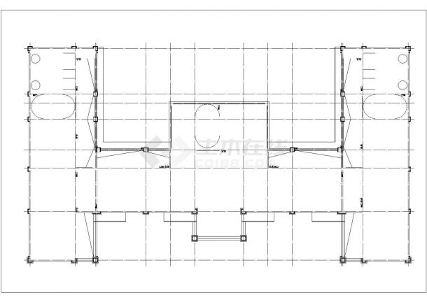 长春市某新建学校教学楼+食堂+宿舍楼全套建筑CAD设计图纸-图二