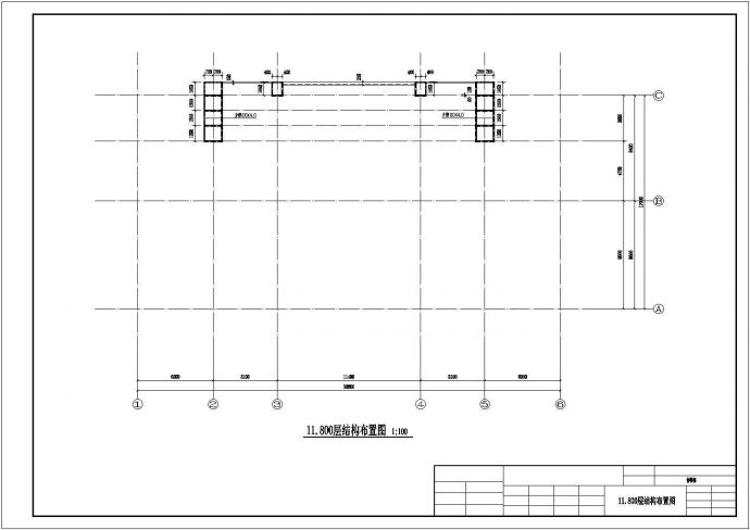 【最新】某售楼部钢结构设计方案CAD图纸_图1