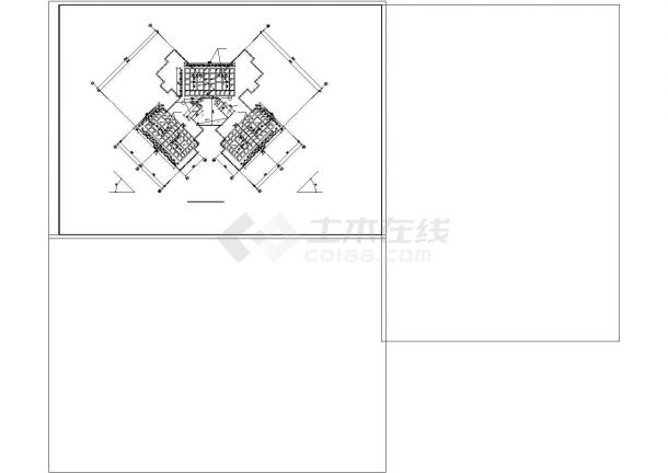 郑州市名庭花苑小区17层框架结构住宅楼建筑设计CAD图纸（含架空层）-图一
