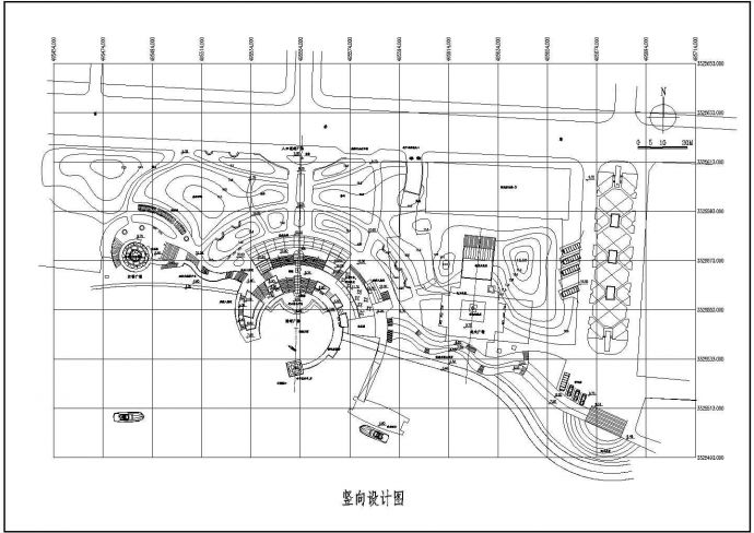 某滨水详细设计施工CAD图纸竖向设计_图1