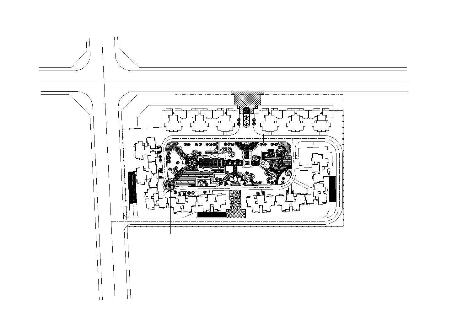 某城市文化公园广场景观项目规划设计施工CAD图纸
