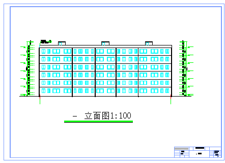 【6层】3547平米六层框架住宅楼cad设计图（计算书、建筑、结构图）-图二