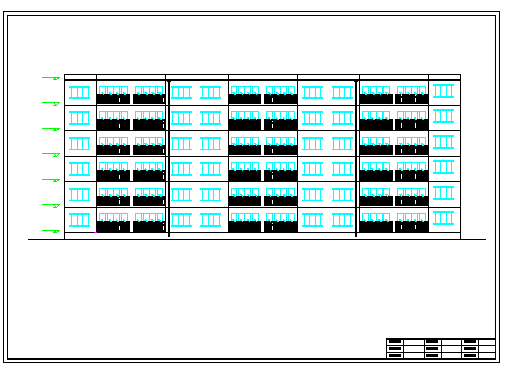 【6层】3329平米六层砖混住宅楼cad设计图（计算书、建筑、结构图）_图1