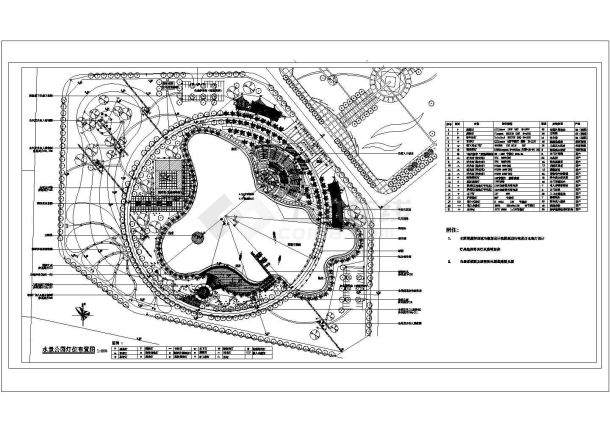 某台州市民广场灯光CAD大样系统设计-图一