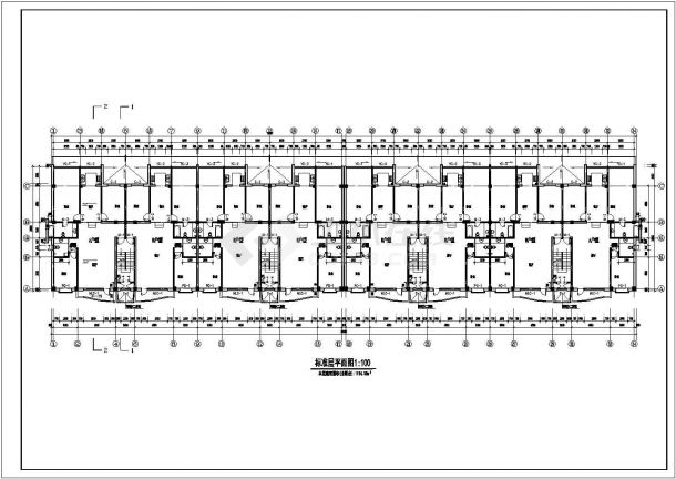 湖州市光景园小区6+1层砖混结构商住楼建筑设计CAD图纸（一层商用）-图一
