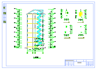 【7层】住宅楼全套cad设计图（约4000平，含任务书，开题报告，计算书，建筑图，结构图）-图二