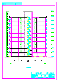 【10层】十层框剪方型住宅楼cad设计图（建筑图结构图计算书）-图二