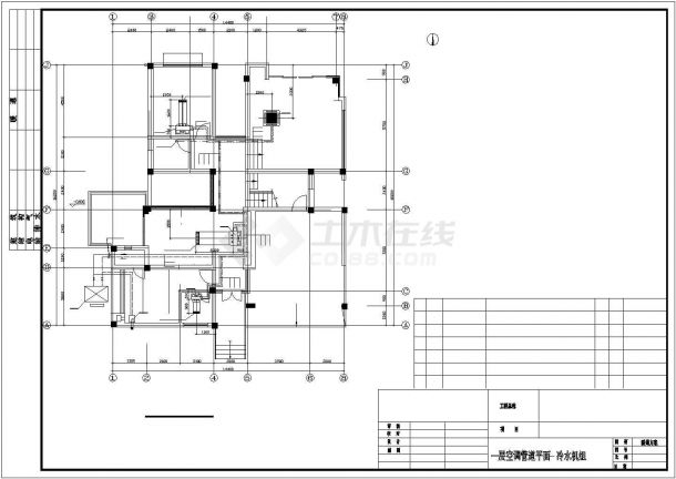别墅和会所空调设计施工CAD图纸（含设计说明，设备表）-图一