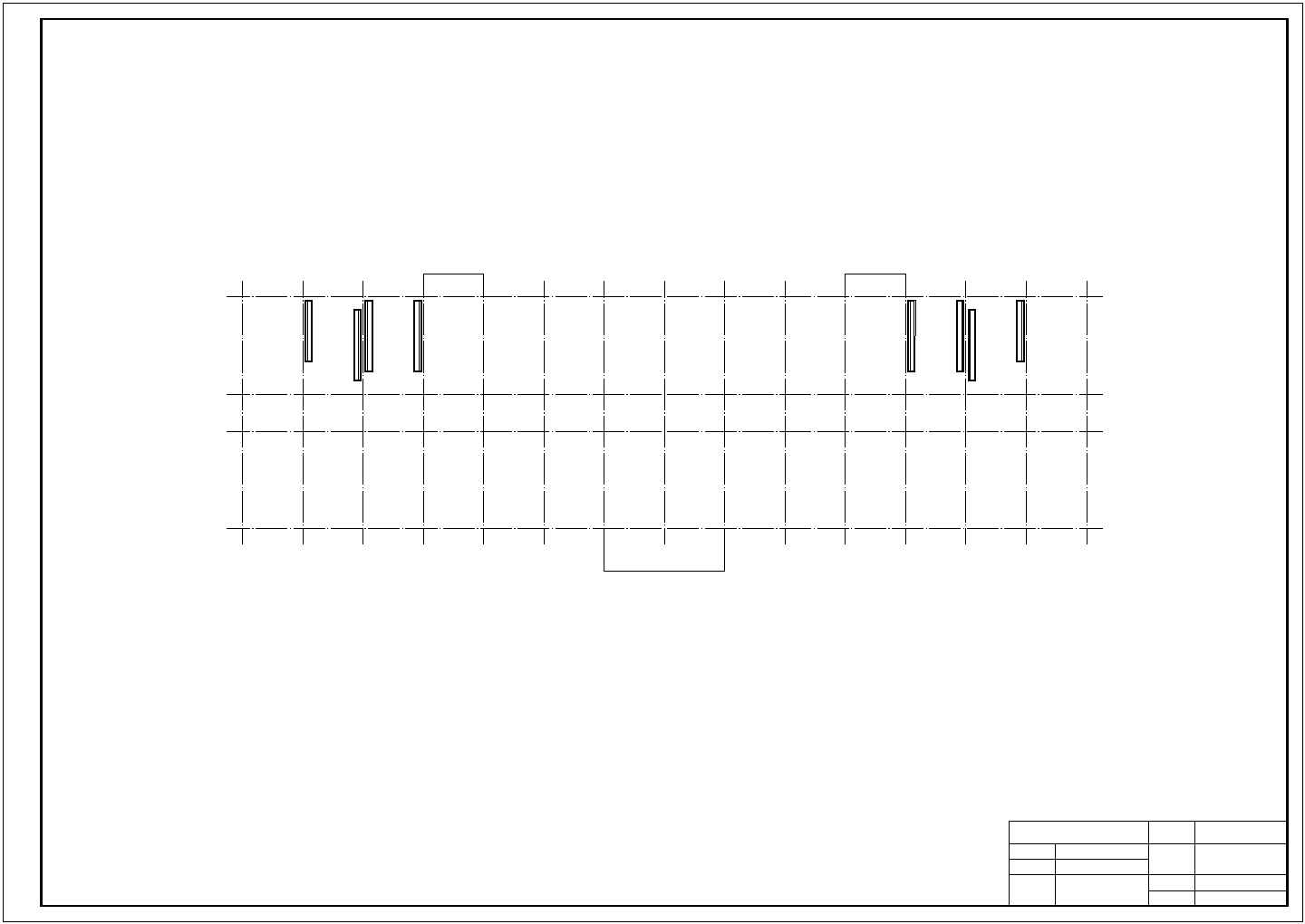 鞍山某中学一层公寓建筑施工设计cad图纸，含说明