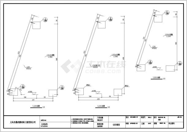 【最新】某拉膜钢结构厂房设计方案CAD图纸-图一