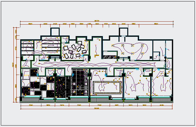 某咖啡厅CAD设计完整平面系列图纸_图1