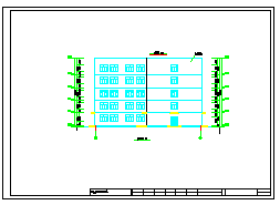 5245平米五层框架学生公寓cad设计图（计算书、建筑、结构图）-图一