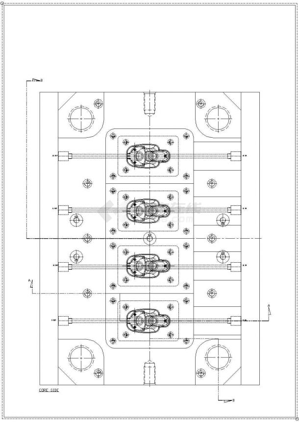 某热嘴油缸CAD构造设计节点图纸-图二