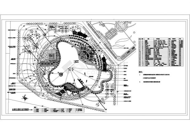 某台州市民广场灯光系统CAD大样完整设计-图一
