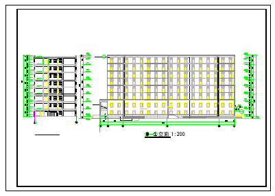 10400平米八层框架宿舍楼cad毕业设计（计算书、建筑、结构图）-图二