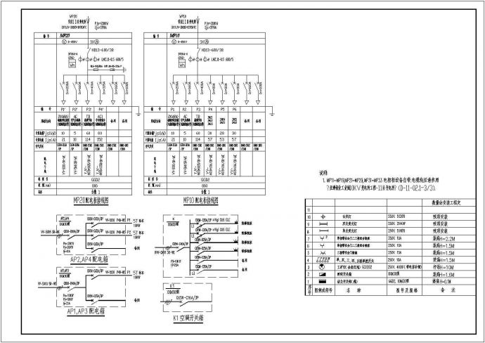 某地区氧化车间电气施工CAD参考图_图1