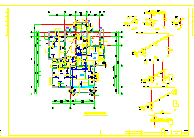 某二层别墅建筑结构全套设计cad施工图带效果图_图1