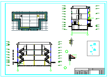半岛别墅山庄建筑结构全套设计cad施工图含效果图