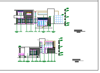 某山地别墅建筑结构设计cad施工图带效果图_图1