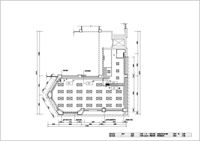 营业服务厅电气建筑布置参考详情图_图1