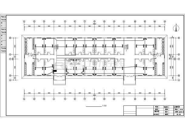 5层学校宿舍楼电气施工设计图（强弱电）-图一