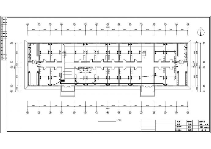 5层学校宿舍楼电气施工设计图（强弱电）_图1