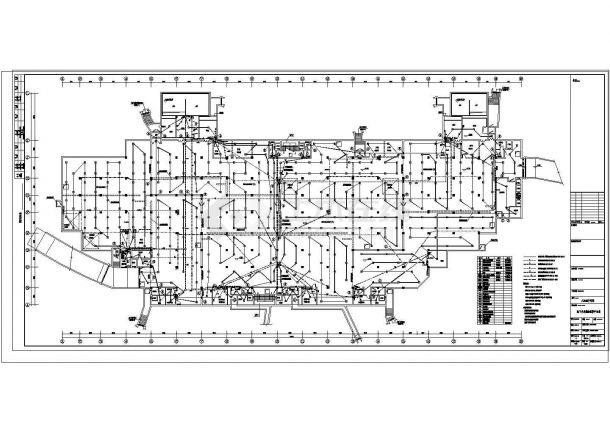 地下汽车库电气施工设计cad图，含设计说明-图二