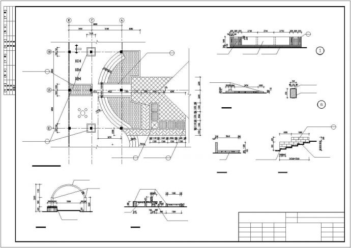某城市精细园林广场景观项目规划设计施工CAD图纸_图1