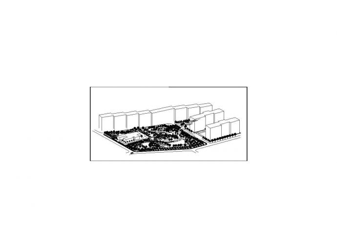 某城市月牙广场绿地景观项目规划设计施工CAD图纸_图1
