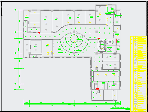某港龙医院施工图4F5F6F照明CAD大样完整图纸_图1