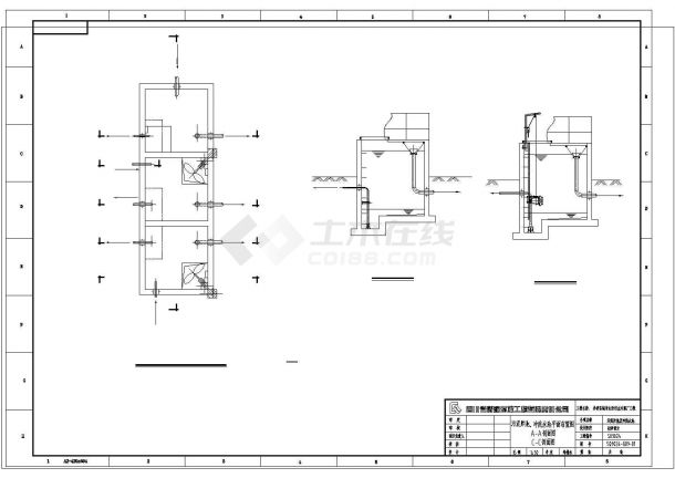 某井研县氧化沟工艺CAD环保设计施工图图纸-图二