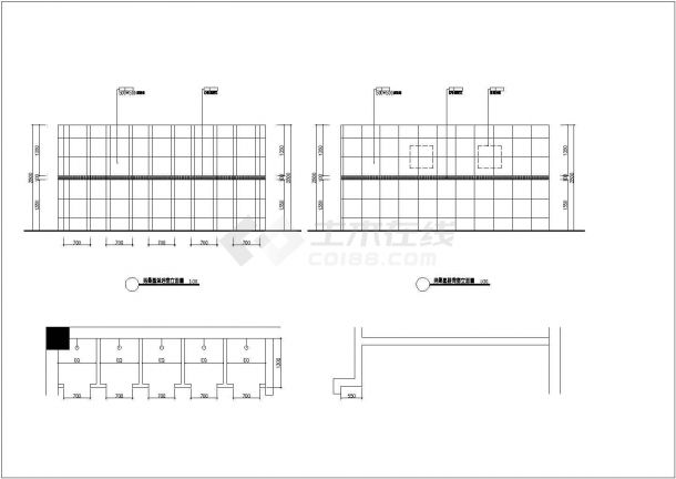 某休闲中心装修CAD室内设计完整详细方案-图二