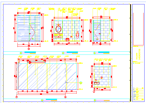 某主题餐厅CAD构造全套详细节点立面图_图1