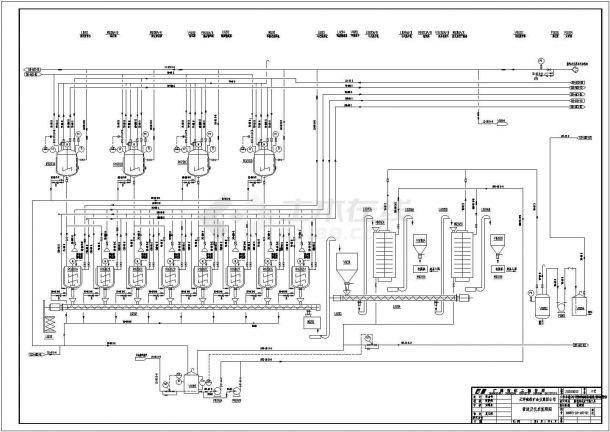 某工厂管道CAD整套工艺流程图设计图纸-图一