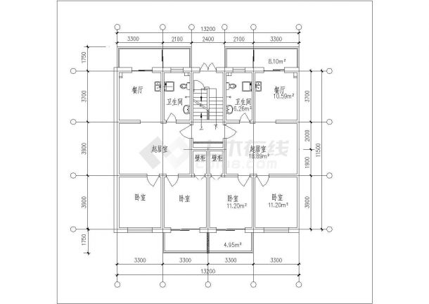 无锡市某新建居住区74-119平米左右的热门户型设计CAD图纸（共14张）-图一