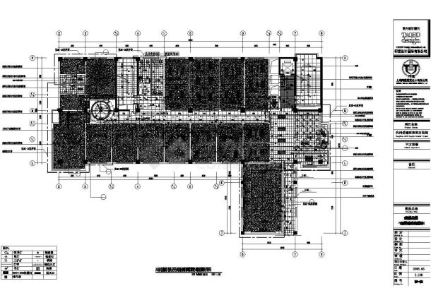 某医院副楼3层CAD设计完整详细大样平面-图一