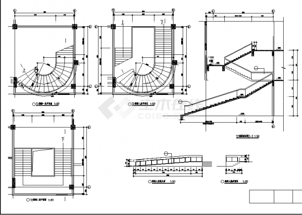 合肥某新酒店综合楼建筑设计施工cad图纸（含说明）-图二