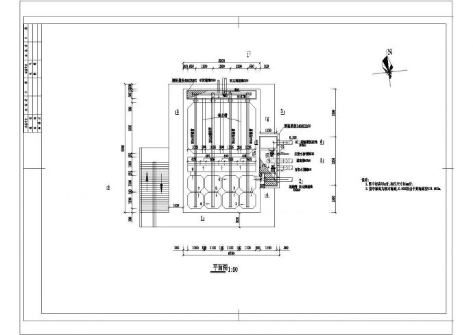 某小型给水厂工艺CAD环保详细全套设计施工图_图1