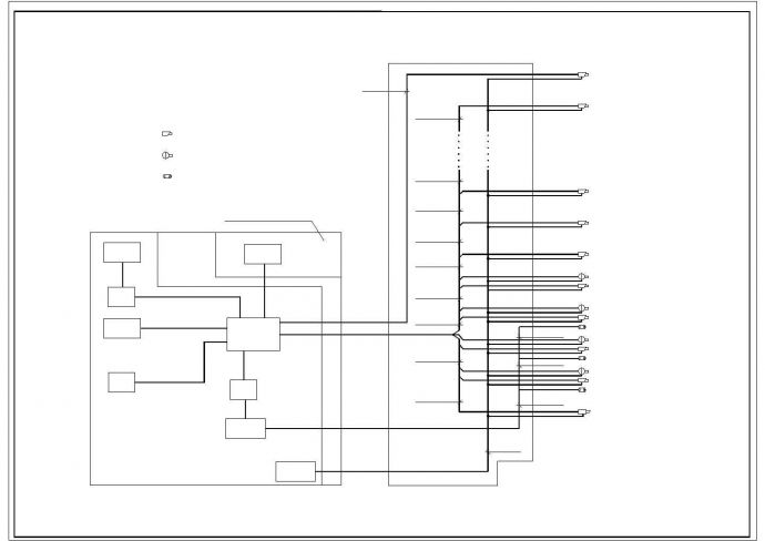 某综合性写字楼电气结构cad详图_图1
